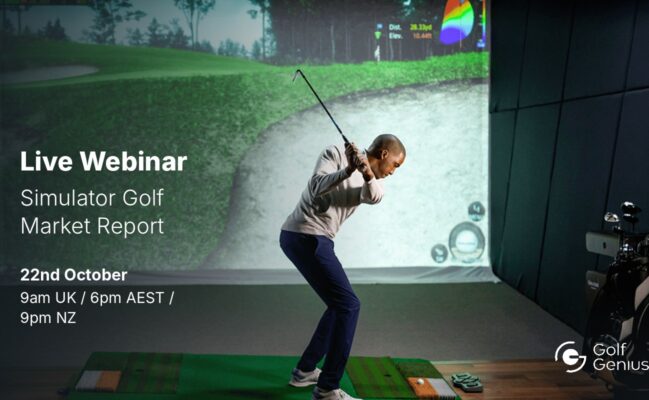Golf Genius live webinar: Simulator Golf Market Report, 22nd October